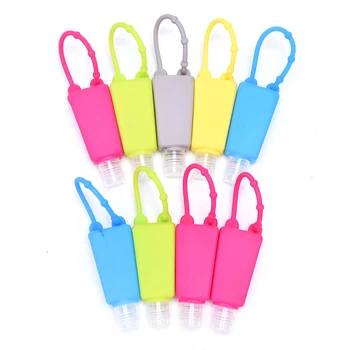 

1Pcs 30ml Silicone Travel Bottles Silicone Refillable Squeezable Container Hand Sanitizer Bottles Empty Keychain Carrier Hot