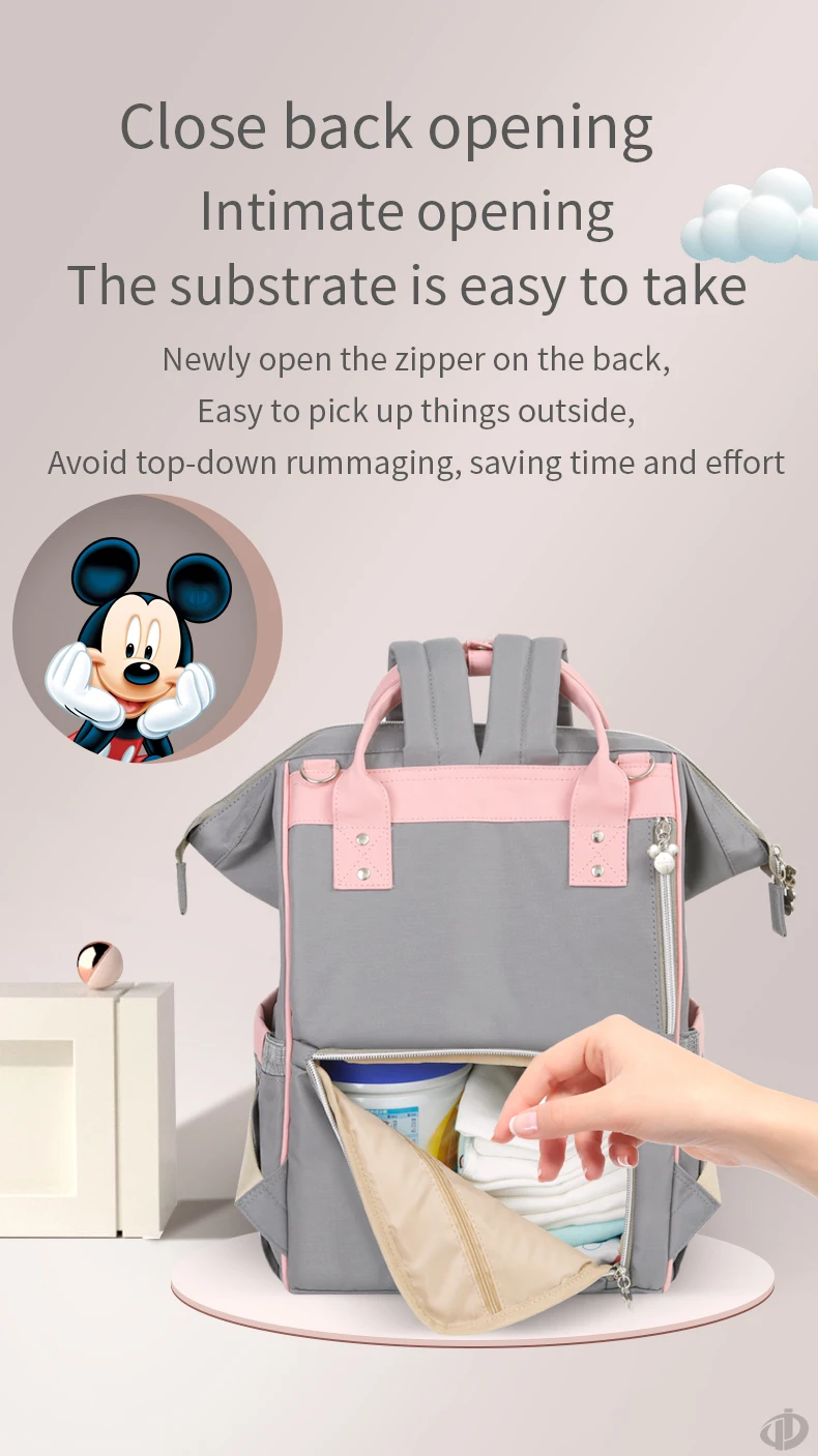 Disney годупосле usb из водонепроницаемого материала; модные Мумия для беременных bagbackpack сумка для мам для беременных Большие сумки для подгузников