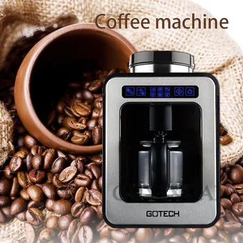 

220V/600W Home automatic American coffee machine Small Grinding Freshly cooked One Coffee machine office Drip coffee machine