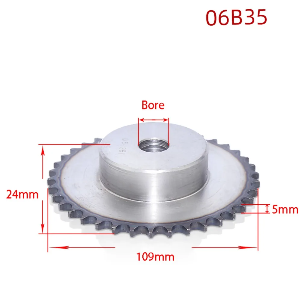 35T-3分毛培孔凸台链轮（A3钢）