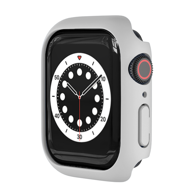 For Apple Watch Case 6 se 5 4 3 44mm 40mm 42mm 38mm Accessories PC Screen Protector bumper iWatch series 7 41mm 45mm Case