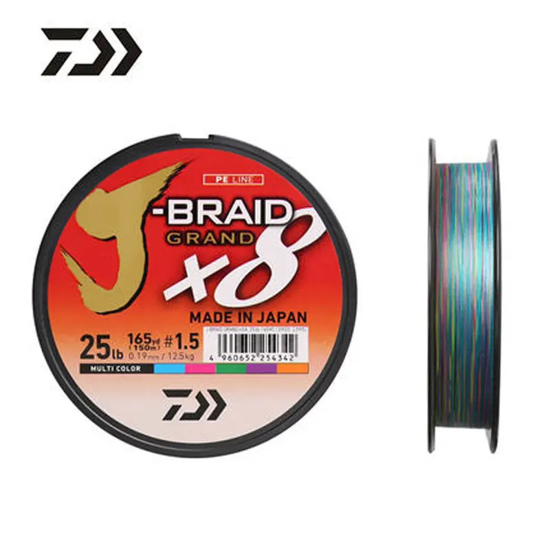 Леска Origina Daiwa 8 нитей заброс круглая плетеная леска для ловли карпа многоцветная