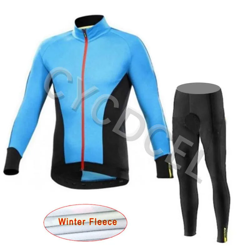 Cycling jersey 12 Mavic, новинка, Джерси для велоспорта, Мужская Зимняя Теплая Флисовая одежда для велоспорта, одежда для велоспорта с длинным рукавом, комбинезон, Майо, Ropa Ciclismo - Цвет: Cycling jersey 12