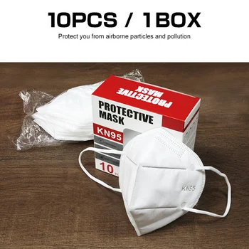 

80 Pcs Mask Disposable Nonwove 5 Layer Ply Filter Mask mouth Face mask filter safe Breathable dustproof Protective masks