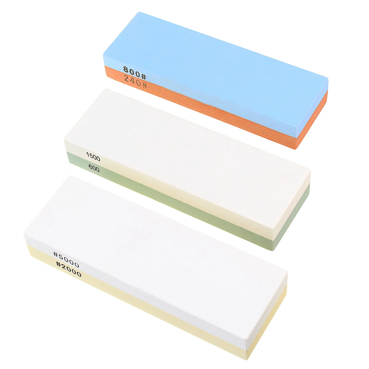 Kitchen Knife Sharpener Stone Double Sided Sharpening Grinding Stone Waterstone Dual Whetstone 240/800 600/1500 2000/5000 Grit