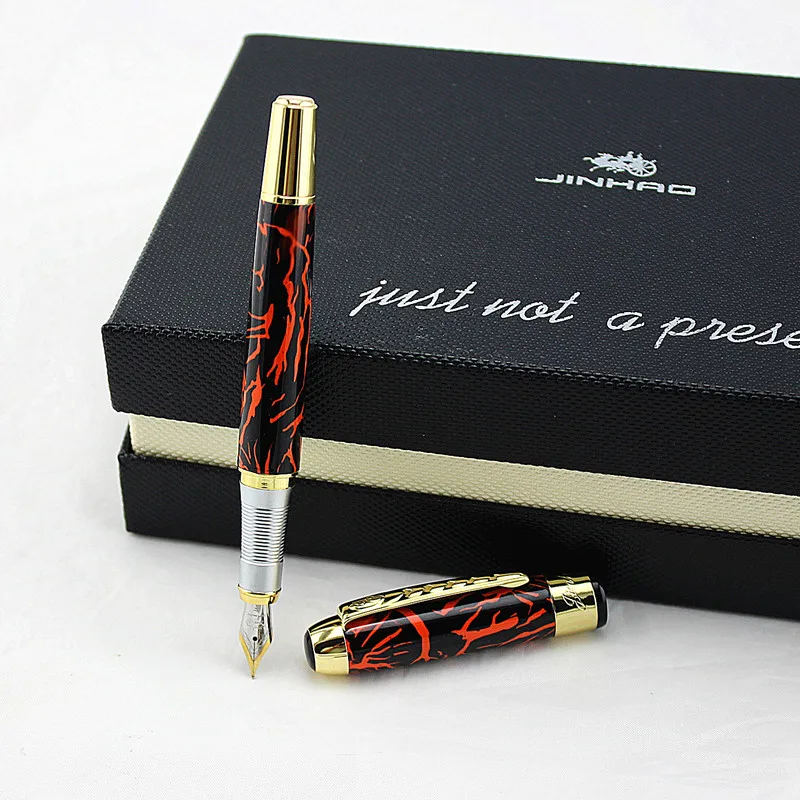 Jinhao 250 авторучка для каллиграфии изогнутое перо, цветная с золотым зажимом передовая ручка для письма