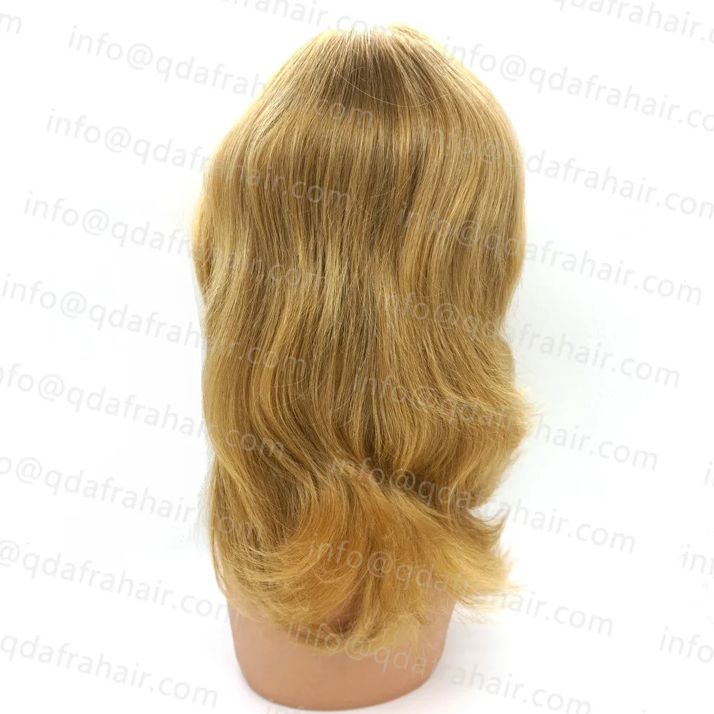 Hstonir парик из европейских волос Pelucas De Mujer еврей Kosher Demi Perruque Pesach Шелковый Топ Sheitel многослойный парик remy hair JW06