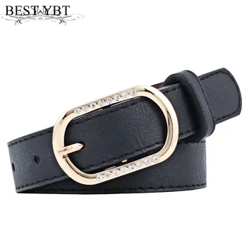 

Best YBT Women belt fashion new Alloy pin buckle belt high quality Imitation leather Women casual decoration belt