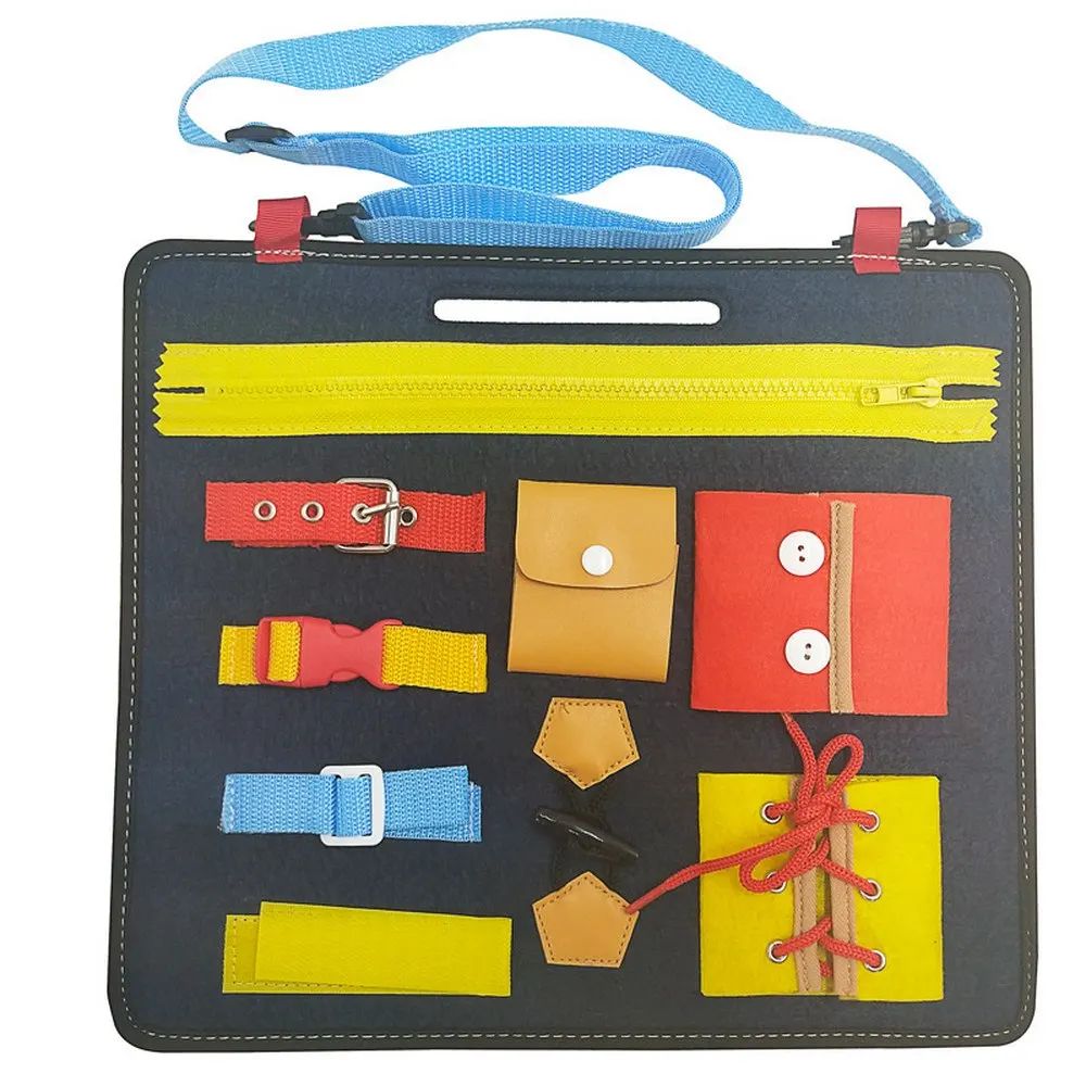

1 Set Learn to Dress Educational Learning Toys Baby Puzzle Basic Skills Felt Cloth Toddler Activity Board for Fine Motor Skills