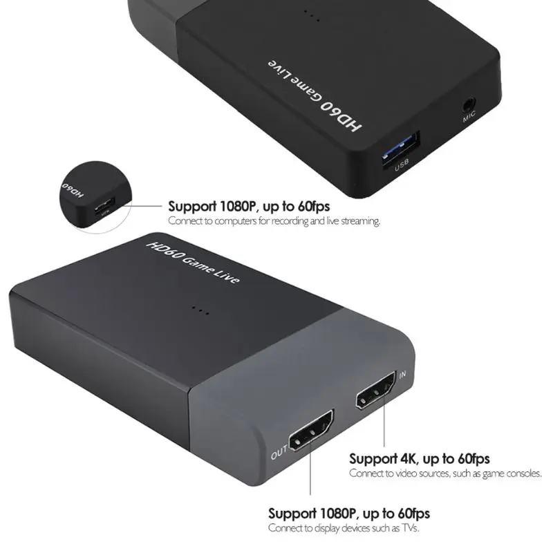  Ezcap 261M Usb 3.0 Hd Scheda di Acquisizione Video 4K 1080P Partita in Diretta Video Converter