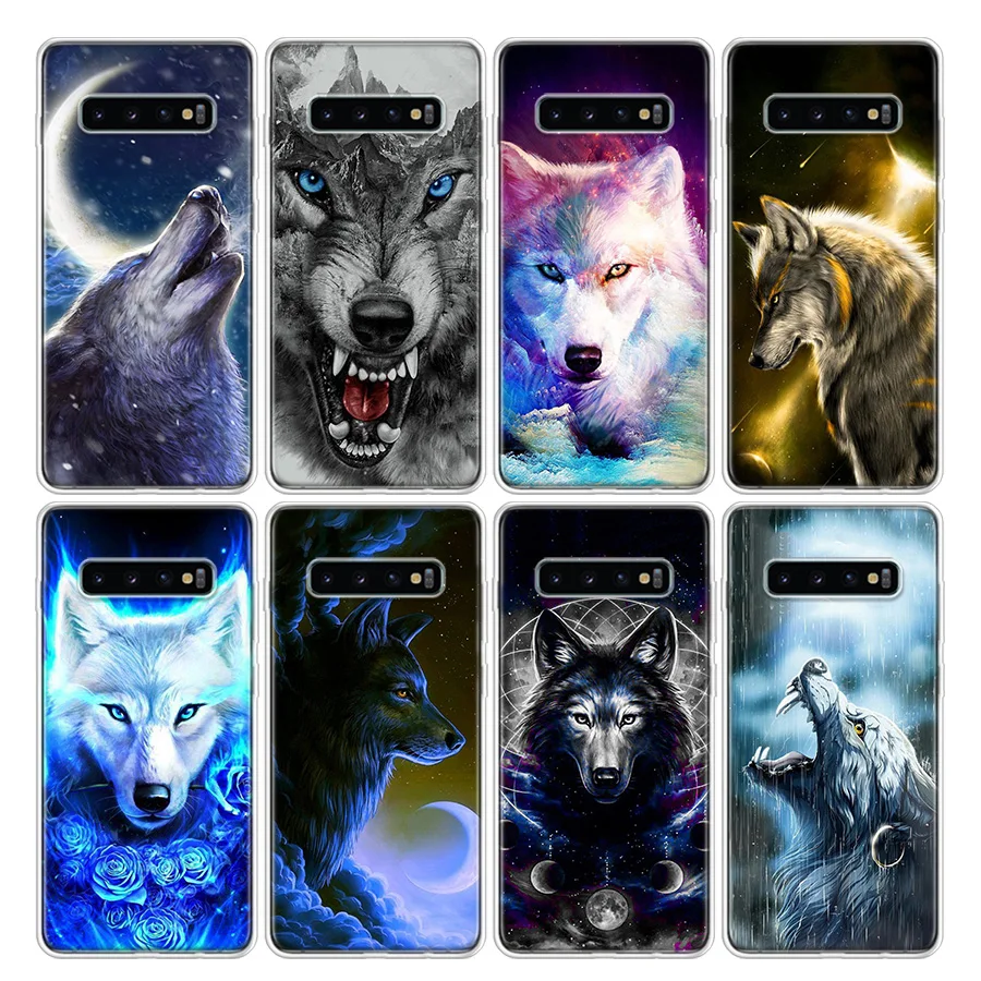 Чехол с изображением волка для телефона Samsung Galaxy A51 A71 A50S A10 A20E A30 A40 A70 A01 A21 A41 A11 A6 A7 A8