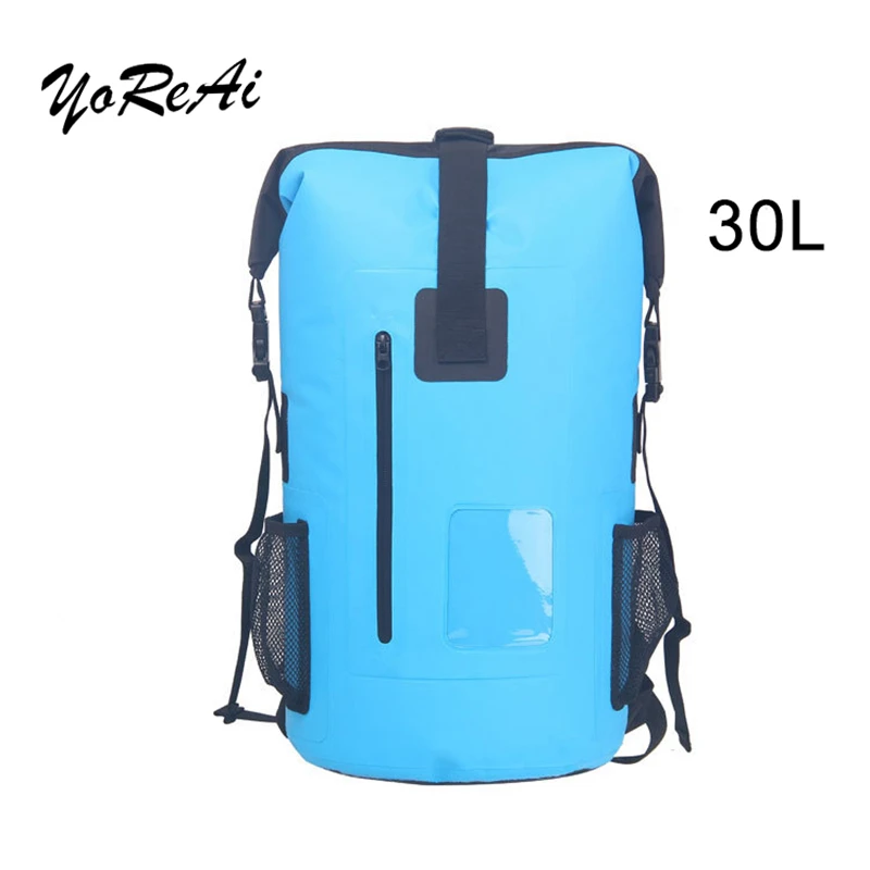 

YoReAi 30L Waterproof Bags Dry Bag Storage Travel PVC Sack Backpack Sports Bag Rafting Swimming Backpacks Impermeable Dry Bag