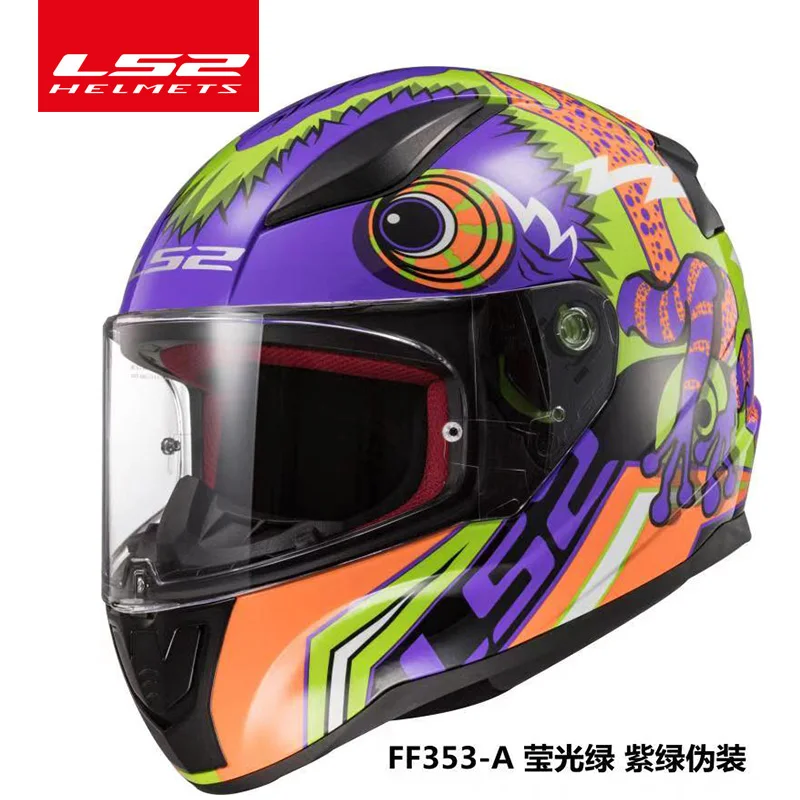 LS2 Быстрый анфас мото rcycle шлем ABS безопасная структура шлем moto capacete LS2 FF353 уличные гоночные шлемы - Цвет: 3