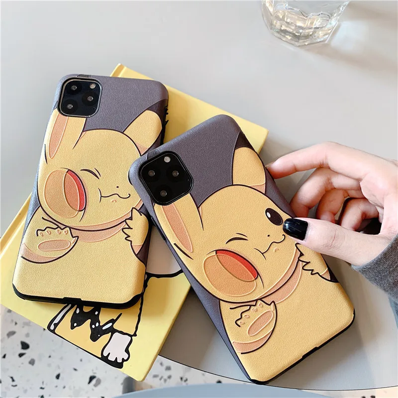 

Pikachu cartoon funny phone soft case for iPhone X XR 6S 7 8 Plus 11 11Promax