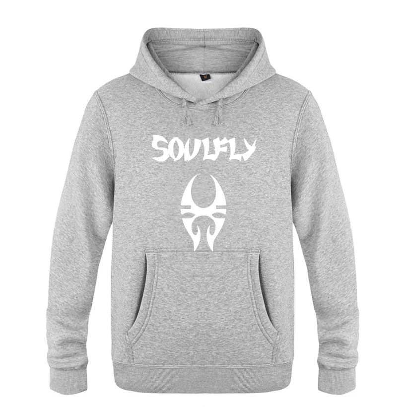 HUIY BAT SOULFLY рок группа толстовки мужские мужские с капюшоном флисовый пуловер толстовки - Цвет: HUIY BAT