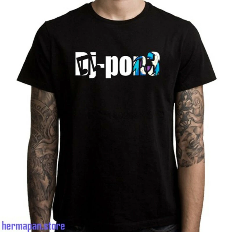 Новый Dj pon3 логотип диск Jockey Мужская Черная Футболка размер S до 3XL | одежда