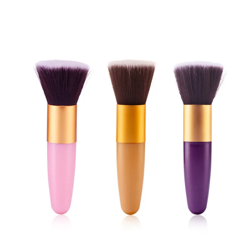 1Pcs Professional Flat Makeup Brushes Powder Liquid Foundation Blush Brush Concealer Contour Facial Make Up Basic Tool | Красота и
