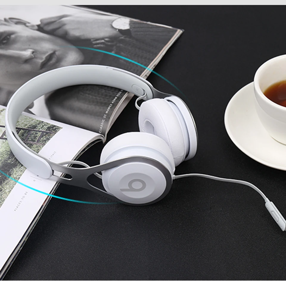 Beats EP 3 5mm Wired Headphones On Ear Headset Stereo Music Earphone Deep Bass Line Control RemoteTalk with Mic Noise Isolation