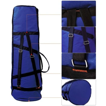 

Water-Resistant Trombone Gig Bag Oxford Cloth Backpack Adjustable Shoulder Straps Pocket 5mm Padded for Alto/Tenor Trombone