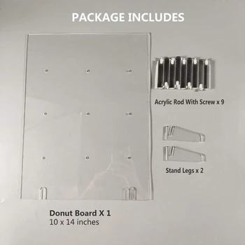 

Acrylic Donut Display Stand Wedding Birthday Party Cake Transparent Rack Storage Stand Kitchen Diy Supply