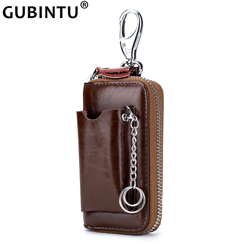 mens leather key pouch