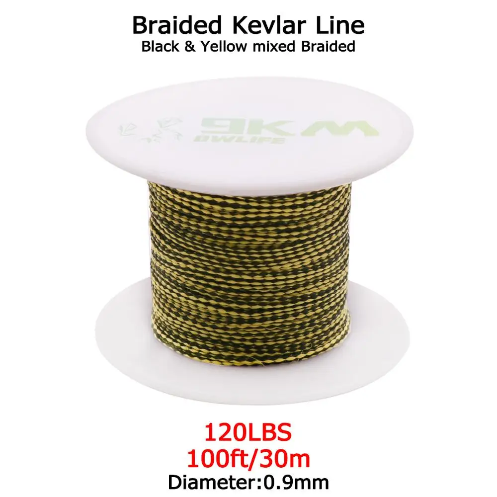 Kevlar Line 80lb-400lb Fishing Assist Cord Tactical Kite String Made with Kevlar 