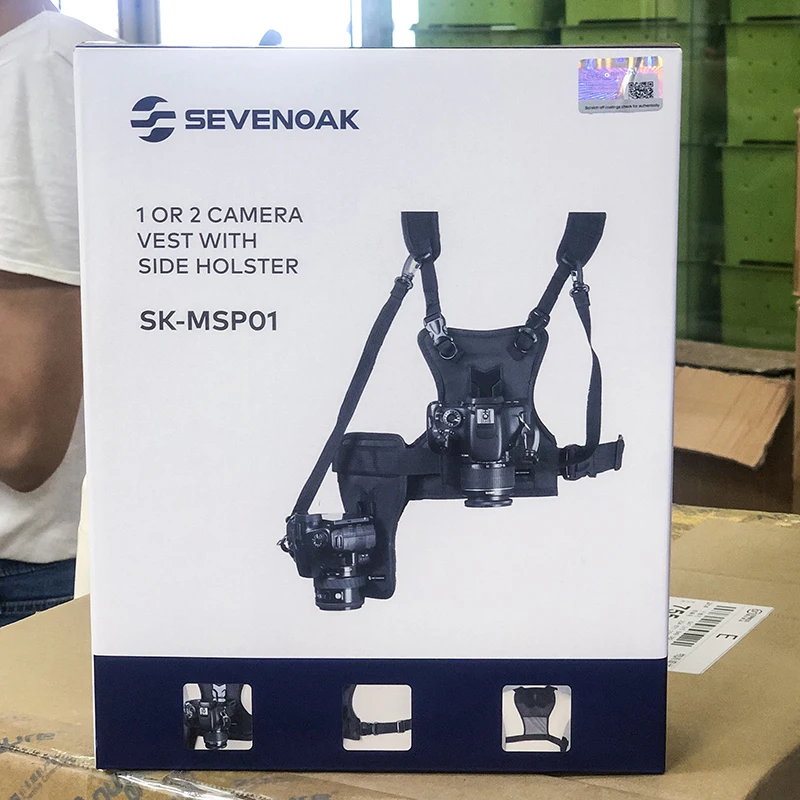 Micnova MQ-MSP01 жилет для камеры DSLR переносная грудь Многофункциональный Быстрый двойной боковой кобура ремень для Canon Nikon sony камера