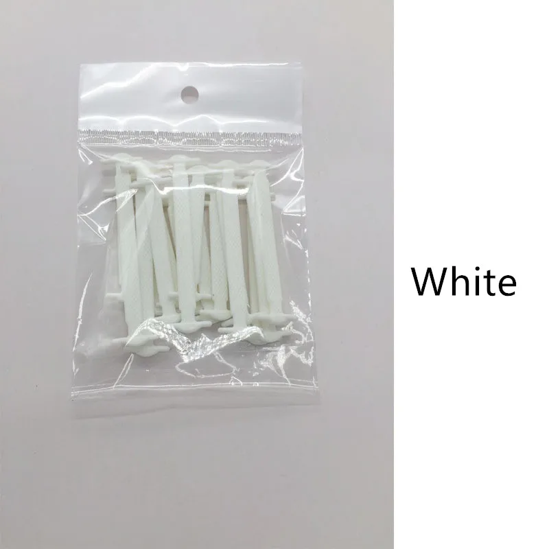 white 16 шт./лот, силиконовые шнурки, эластичные шнурки для обуви, для мужчин и женщин, шнуровка, резиновая, 13 цветов, Zapatillas xd01 - Цвет: white