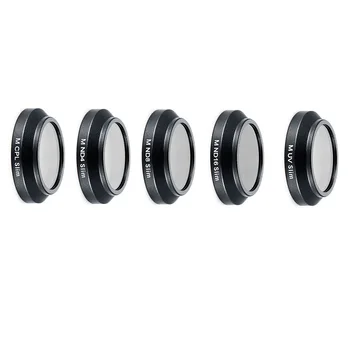 

5pcs Portable Step Up Lens Filter Outdoor Photography HD UV Accessories Black For Mavic Pro