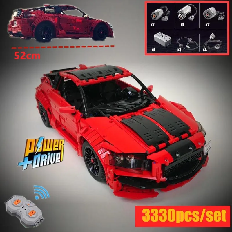 Новый строительный блок MOC-Honda CR-Z двигатель гоночного автомобиля мощность