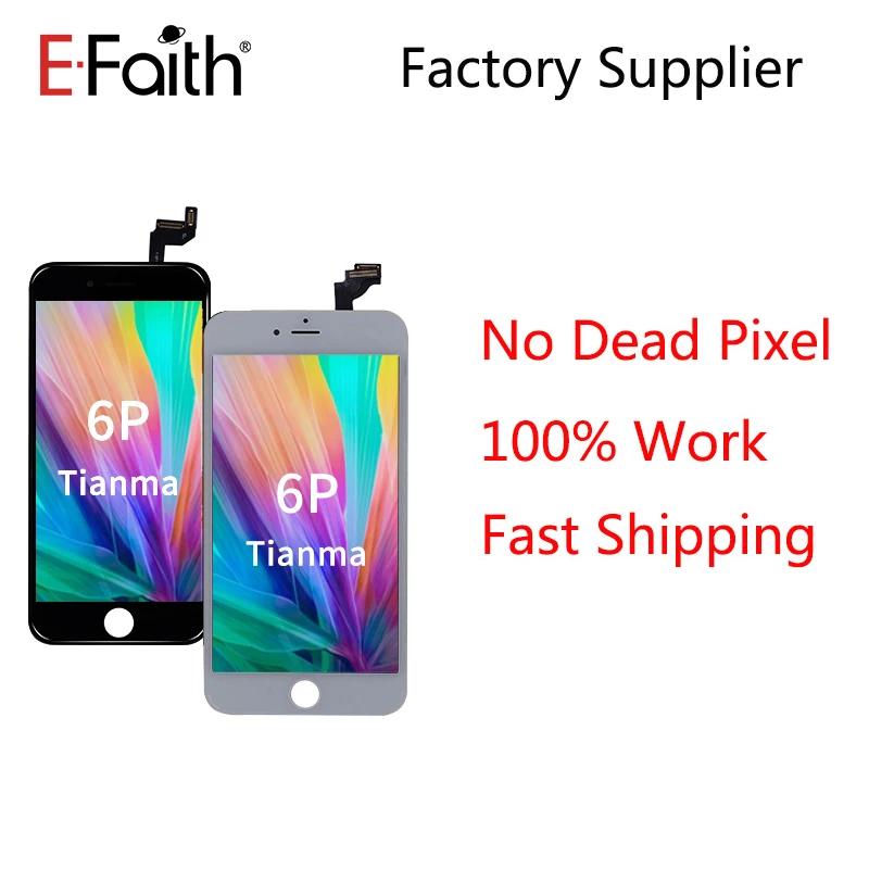 50 шт./лот A +++ Tianma ЖК-дисплей для iPhone 6 Plus 5 ''сборный дисплей сенсорный экран
