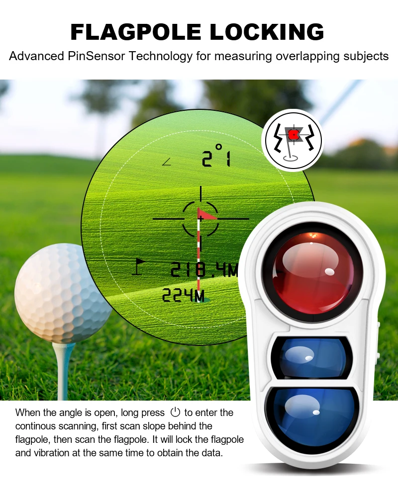 distância para golf rangefinder magnético 600m com