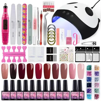 

COSCELIA Manicure Set 36W Dryer Lamp For Nails Set For Gel Nail Polish Set For Manicure Nail Extension Set 10 Colors Gel Varnish