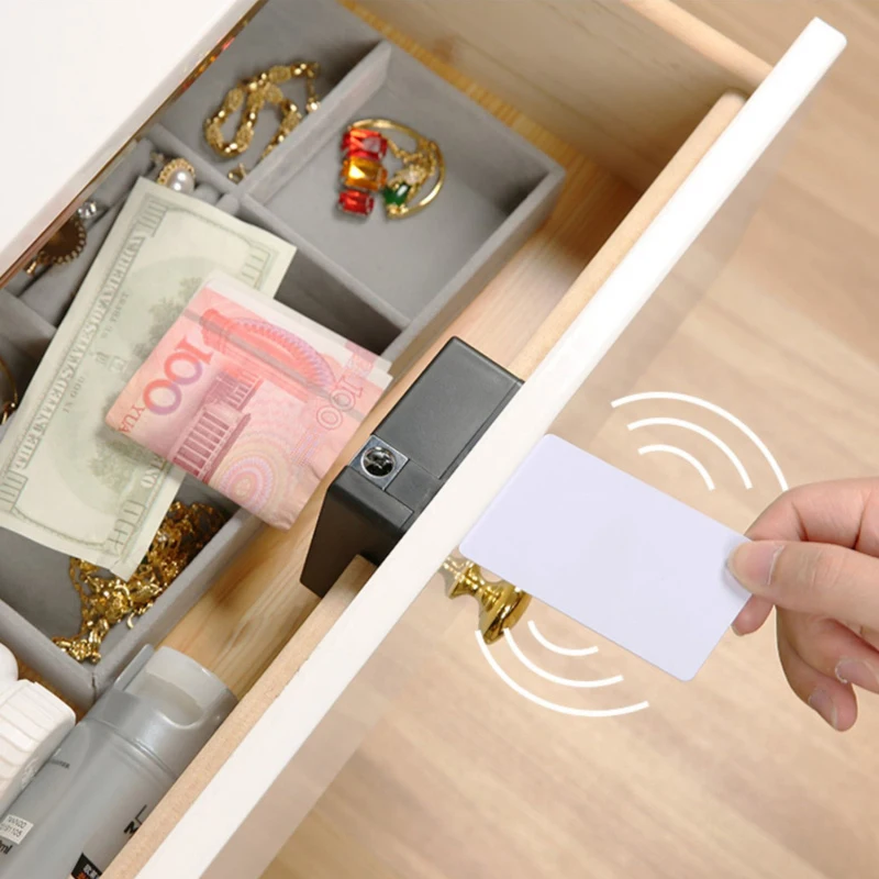 Cerradura inteligente para armario, cerrojo electrónico con identificación IC, RFID, para muebles, sin llave, para cajón, armario, Wardorbe, puerta, cerradura eléctrica, Control por aplicación - Imagen 4