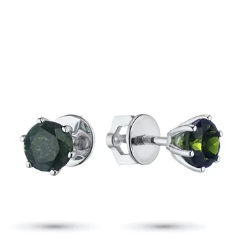 

Silver pendants with chrome diopside п06с060506002