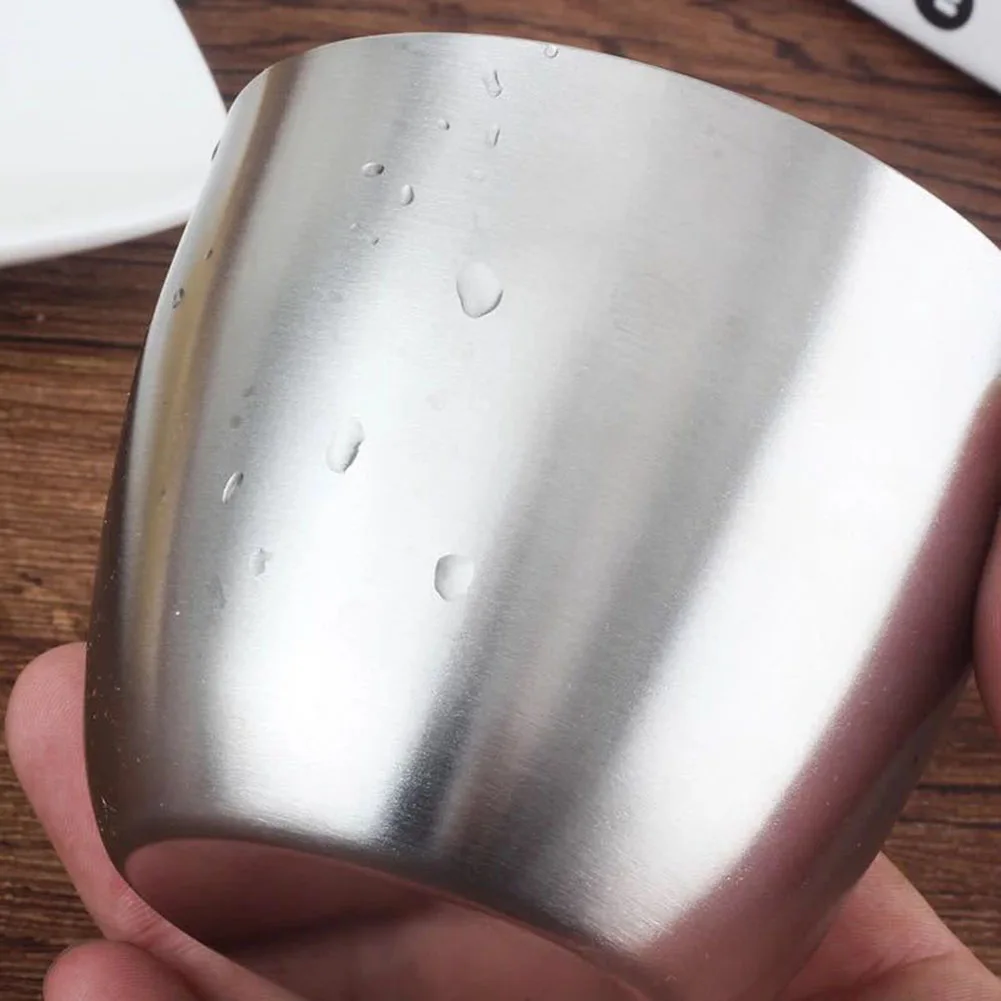 240ml Mugs Stainless Steel Drinking Cup Ice Cold Water Beer Coffee Cup Coffee Milk Juice Drink Mug Drinkware Mugs