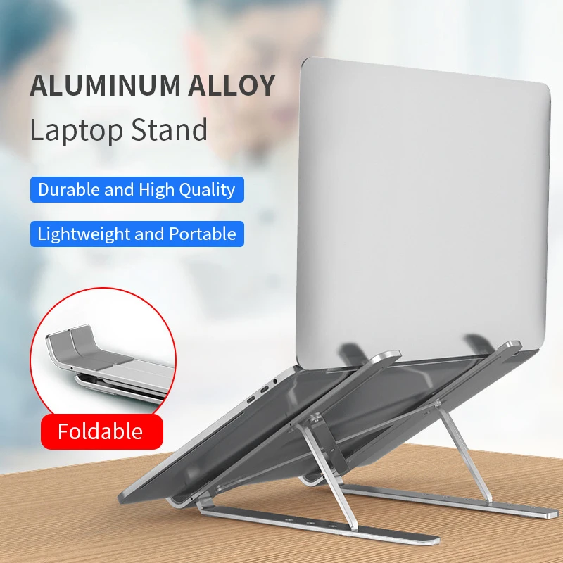 

Foldable Tablet Laptop Stand Mini Portable Metal Tablets Laptop Holder Cooling Pad Notebook Stands for Macbook Air Pro Xiaomi