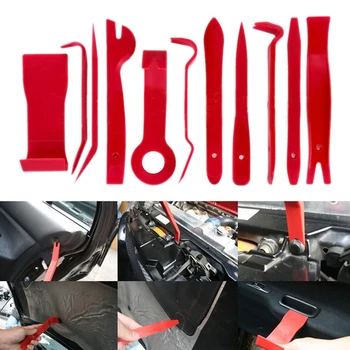 

Hot 2018 New 11Pcs Auto Pry Repair Kit Car Radio Panel Interior Door Clip Panel Trim Dashboard Removal Opening Tool Set DIY