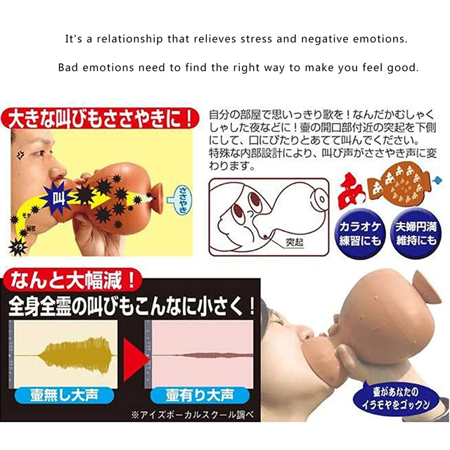 Screaming Pot Emotion-Relieving Pot Toy Echo Toy Japanese Sound Reducing Toy For Improve Your Mood Decompression Toys 5