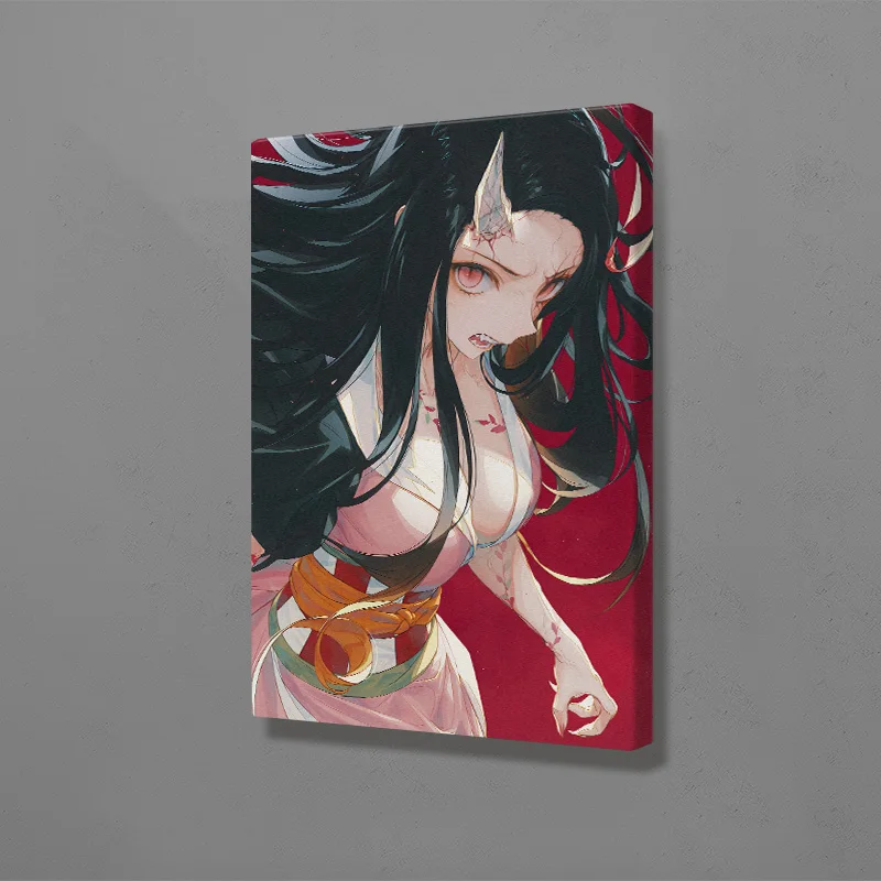 Nezuko Kamado Kimetsu no Yaiba настенное искусство холст украшения постеры для гостиной дома