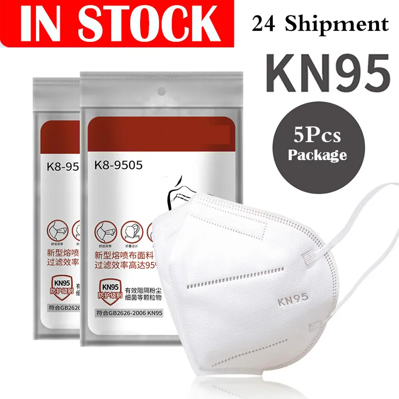 

30pcs N95 Safety Protective Mask 5 Layers Mask Bacteria Proof Anti Infection Kn95 Masks Particulate Mouth Respirator Anti Pm2.5