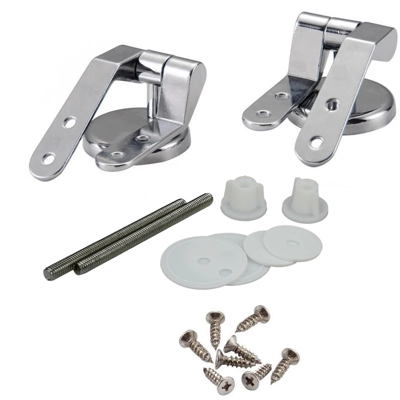 gasket brackets toilet lid stainless steel screws Details about   A pair of toilet lids