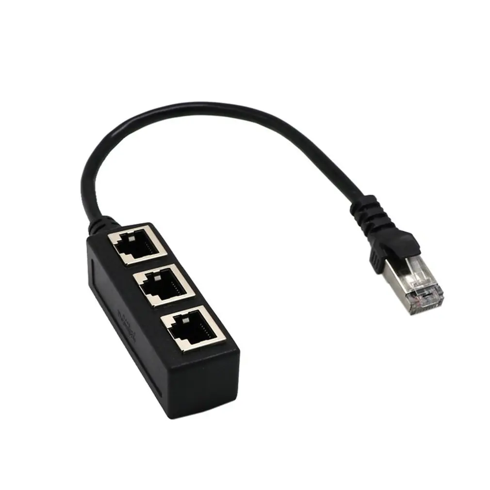 Сплиттер Ethernet RJ45 кабель-адаптер 1 штекер до 2/3 женский порт LAN Сетевой разъем провода Ethernet RJ45 Кабель-адаптер - Цвет: 1 to 3