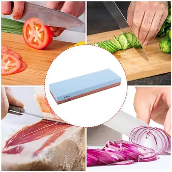 

1PC Multi-spec Grinding Stone Double-sided Corundum Sharpener Kitchen Stone Corundum Sharpening Base Knife Guide Set Angle