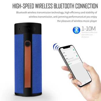 

T5 Outdoor Bluetooth Speaker Wireless Stereo Subwoofer Loudspeaker Super Bass Sound Box Support TF Card Radio AUX For IOS Xiaomi