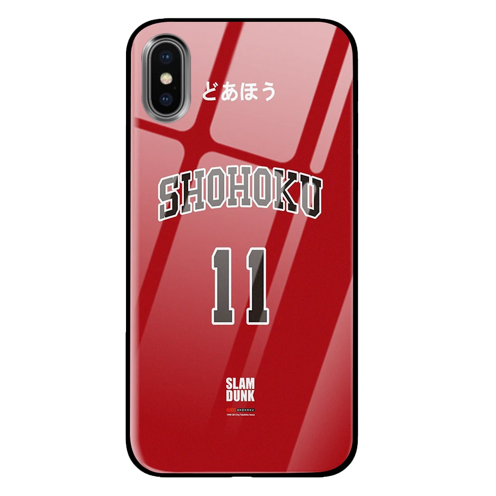 3 Slamdank аниме для iPhone 5 5S 6 6s 7 8 Plus X XS XR 11 Pro макс. закаленное стекло чехлы - Цвет: 3
