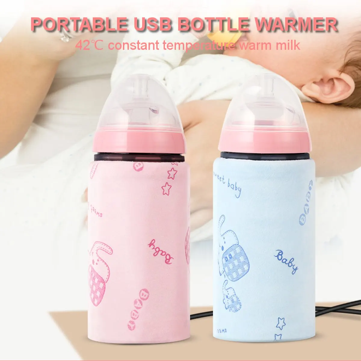 USB Детские Бутылочки для молока, портативные детские бутылочки для кормления, термоинструменты, 5 В, изолированная сумка, бутылочки для кормления детей