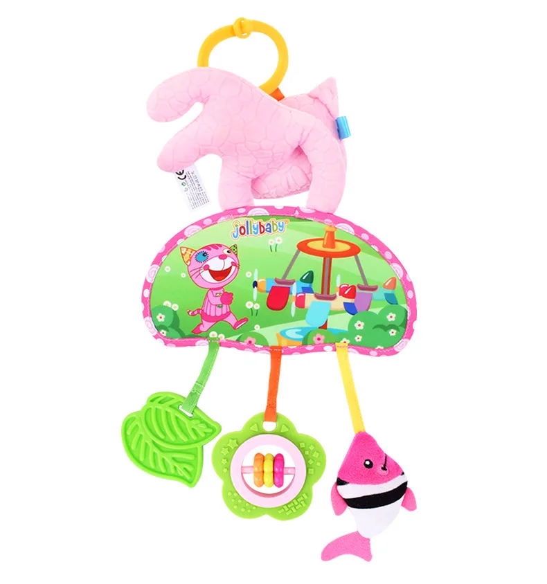 Jollybaby Animal Distorting Mirror Stroller Bed Hanging Toy