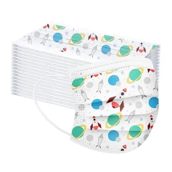 

#50pcs a Box Disposable Nonwoven 3 Layer Ply Filter safe Activated Carbon Filter Replaceable For child Mouth Health Care