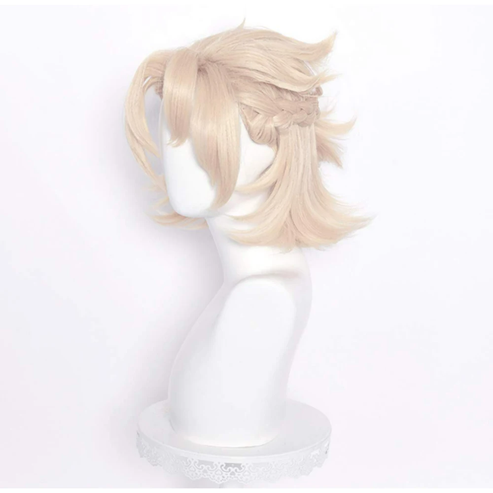 anime cosplay female Genshin Impact Albedo Wig Cosplay Heat Resistant Synthetic Hair Halloween Christmas Role Play Short Hair for Unisex Adult Men plus size halloween costumes